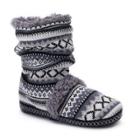 Women's Muk Luks Scrunchy Boot Slippers, Size: Small, Grey Other