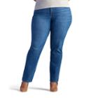 Plus Size Lee Giselle Straight-leg Jeans, Women's, Size: 24w Short, Blue