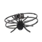 Jet Spider Hinge Cuff Bracelet, Women's, Black