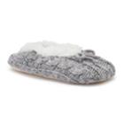 Women's Sonoma Goods For Life&trade; Cable Knit Fuzzy Babba Ballerina Slippers, Size: M-l, Grey