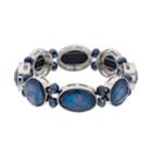 Blue Geometric Stretch Bracelet, Women's