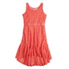 Disney Princess Girls 7-16 Sleeveless A-line Maxi Dress, Size: Small, Orange
