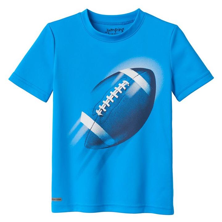 Boys 4-10 Jumping Beans&reg; Play Cool Performance Sporty Graphic Tee, Boy's, Size: 5, Turquoise/blue (turq/aqua)