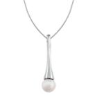 Sterling Silver Freshwater Cultured Pearl Pendant, Adult Unisex, Grey