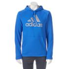 Men's Adidas Essential Cotton Fleece Hoodie, Size: Medium, Brt Blue