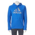 Men's Adidas Essential Cotton Fleece Hoodie, Size: Medium, Brt Blue