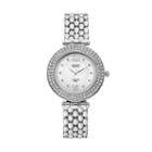 Burgi Women's Diamond & Crystal Swiss Watch, Grey