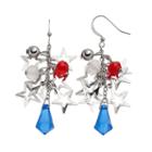 Red, White & Blue Beaded Star Cluster Drop Earrings, Women's, Multicolor