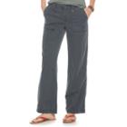 Women's Sonoma Goods For Life&trade; Wide-leg Utility Pants, Size: 18, Dark Grey