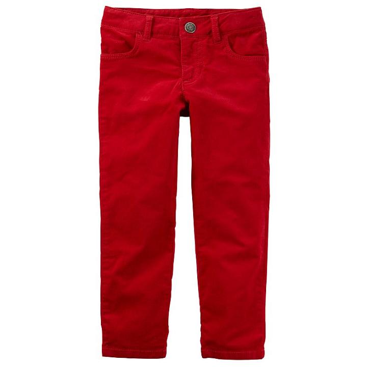 Girls 4-8 Carter's Red Corduroy Pants, Girl's, Size: 4