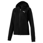 Women's Puma Urban Sports Full-zip Hoodie, Size: Medium, Black
