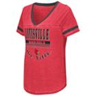 Women's Campus Heritage Louisville Cardinals Gunther Jersey Tee, Size: Medium, Med Red