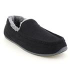 Deer Stags Aspen Men's Moccasin Slippers, Size: 11 Wide, Black