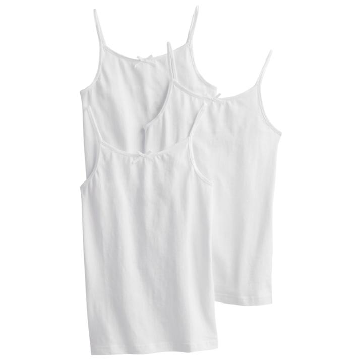 Girls So&reg; 3-pk. Camisoles, Size: 10, White