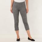 Women's Lc Lauren Conrad Capri Leggings, Size: Xl, Dark Grey