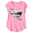 Girls 7-16 So&reg; Curved-hem Graphic Tee, Girl's, Size: 7-8, Brt Orange