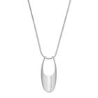 Dana Buchman Curved Pendant Necklace, Women's, Silver