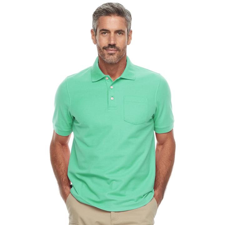Men's Croft & Barrow&reg; Polo, Size: Xxl, Turquoise/blue (turq/aqua)