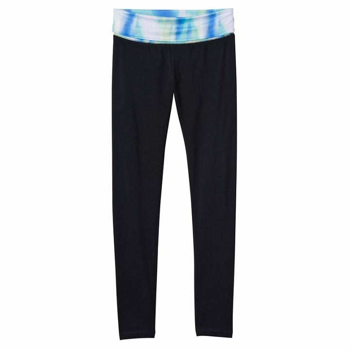 Girls 7-16 & Plus Size So&reg; Foldover Yoga Leggings, Girl's, Size: 16, Med Blue
