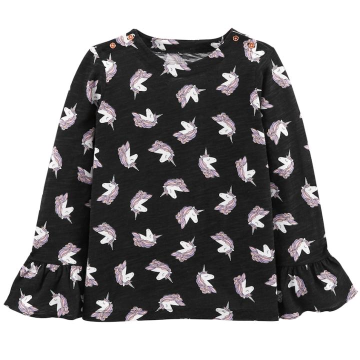 Girls 4-12 Oshkosh B'gosh&reg; Print Bell-sleeve Tee, Size: 6-6x, Unicorn Print