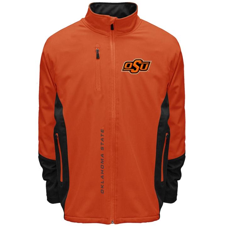 Men's Franchise Club Oklahoma State Cowboys Apex Softshell Jacket, Size: Medium, Orange