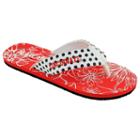Women's College Edition Cincinnati Bearcats Floral Polka-dot Flip-flops, Size: Large, White