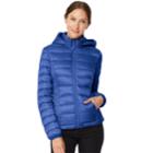 Women's Heat Keep Hooded Packable Puffer Down Jacket, Size: Small, Blue