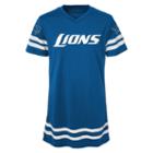 Girls 7-16 Detroit Lions Football Dress, Girl's, Size: L(14), Blue
