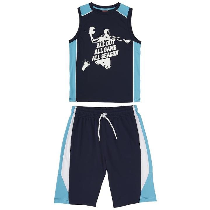 Boys 8-20 French Toast Tank & Shorts 2-piece Active Set, Size: Xl, Blue (navy)