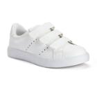 So&reg; Girls' Triple-strap Casual Sneakers, Girl's, Size: 1, White