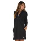 Women's Speedo Aqua Fitness French Terry Hooded Cover-up, Size: Small, Black