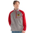 Men's Chicago Blackhawks Mountain Trail Pullover Fleece Jacket, Size: Xl, Red