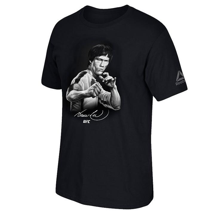 Men's Reebok Ufc Bruce Lee Drawing Tee, Size: Xl, Black