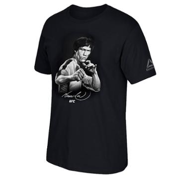 Men's Reebok Ufc Bruce Lee Drawing Tee, Size: Xl, Black