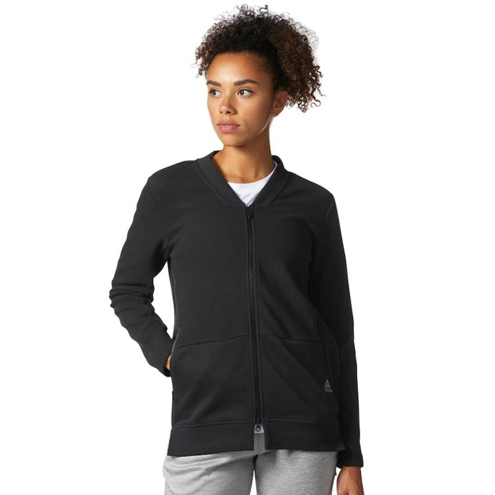 Women's Adidas Full-zip Cover-up, Size: Xl, Black