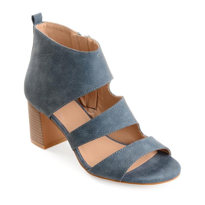 Journee Collection Juniper Women's High Heel Sandals, Size: Medium (12), Med Blue