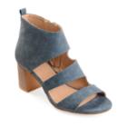 Journee Collection Juniper Women's High Heel Sandals, Size: Medium (12), Med Blue