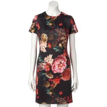 Women's M By Maia Floral Sheath Dress, Size: 6 Avg/reg, Pink Other