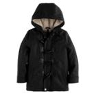 Boys 4-7 Urban Republic Toggle Wool Heavyweight Jacket, Size: 7, Black