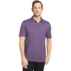 Big & Tall Van Heusen Flex Stretch Windowpane Polo, Men's, Size: 2xl Long, Purple Oth