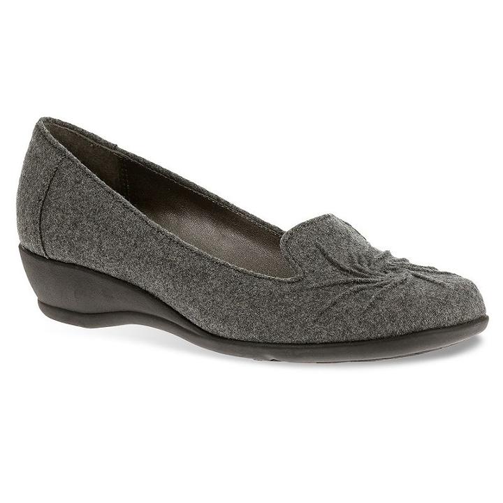Soft Style By Hush Puppies Rory Women's Pleated Wedge Loafers, Size: Medium (8), Grey