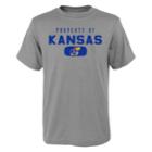 Boys 4-18 Kansas Jayhawks Property Of Tee, Size: 12-14, Grey