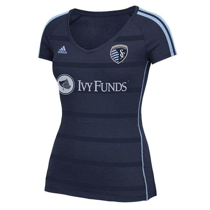Women's Adidas Sporting Kansas City Finished Fan Tee, Size: Xl, White
