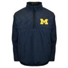 Adult Franchise Club Michigan Wolverines Clima Quarter-zip Jacket, Adult Unisex, Size: 3xl, Blue