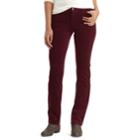 Petite Chaps 4-way Stretch Straight-leg Corduroy Pants, Women's, Size: 8 Petite, Red