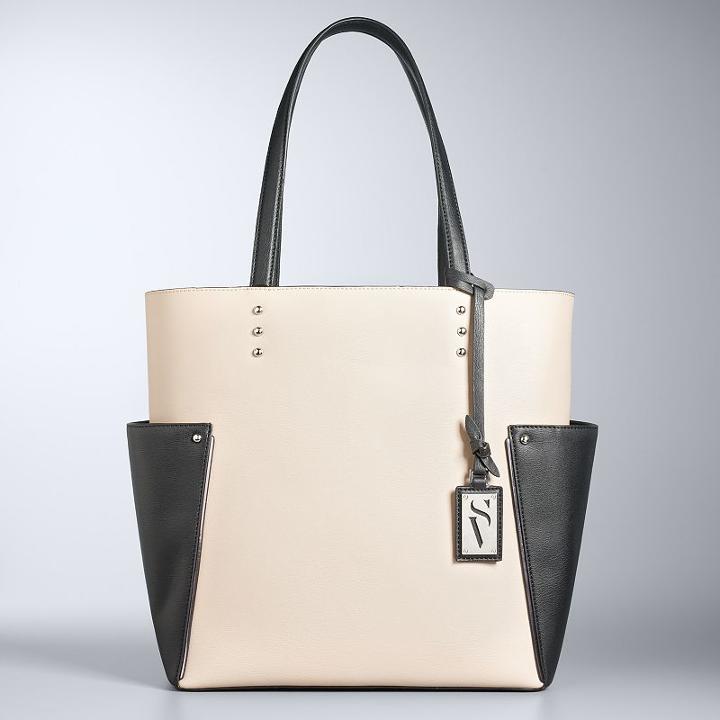 Simply Vera Vera Wang Flyback Tote, Women's, Med Brown