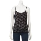 Juniors' Candie's&reg; Scoopneck Lace Cami, Teens, Size: Xl, Oxford