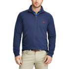 Big & Tall Chaps Regular-fit Quarter-zip Stretch Pullover, Men's, Size: 3xl Tall, Blue (navy)