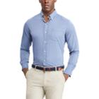 Men's Chaps Classic-fit Moisture-wicking Woven Button-down Shirt, Size: Medium, Blue