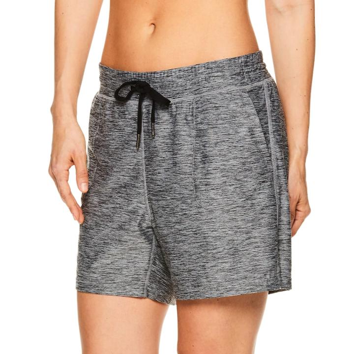 Women's Gaiam Warrior Marled Yoga Shorts, Size: Xs, Oxford